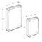 Azar Displays Clear Acrylic Magnetic Photo Block Frame Set with 4x6 and 5x7 size Frames 104437-SET-GS - alternate 3